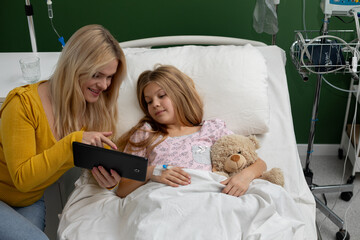 Caring Moments A Heartwarming Mother and Daughter Bonding Experience in the Hospital Environment