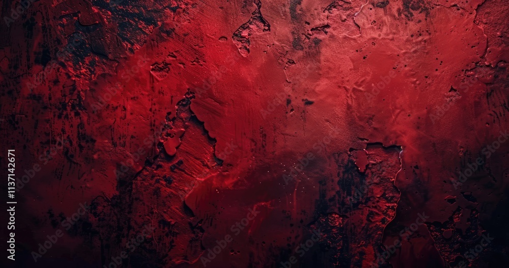 Poster abstract red textured background with deep hues and intricate patterns.