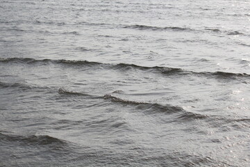 Image of waves crashing at Dadaepo Beach in Busan
