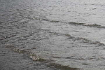 Image of waves crashing at Dadaepo Beach in Busan
