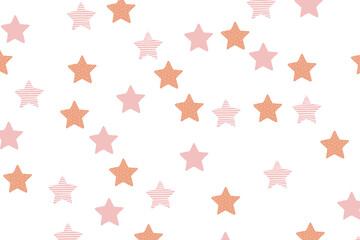 PNG star background, transparent cute pattern