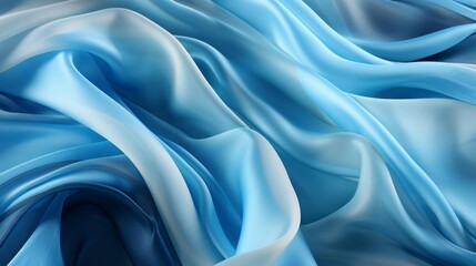 Fototapeta premium A blue and white fabric with a pattern of waves