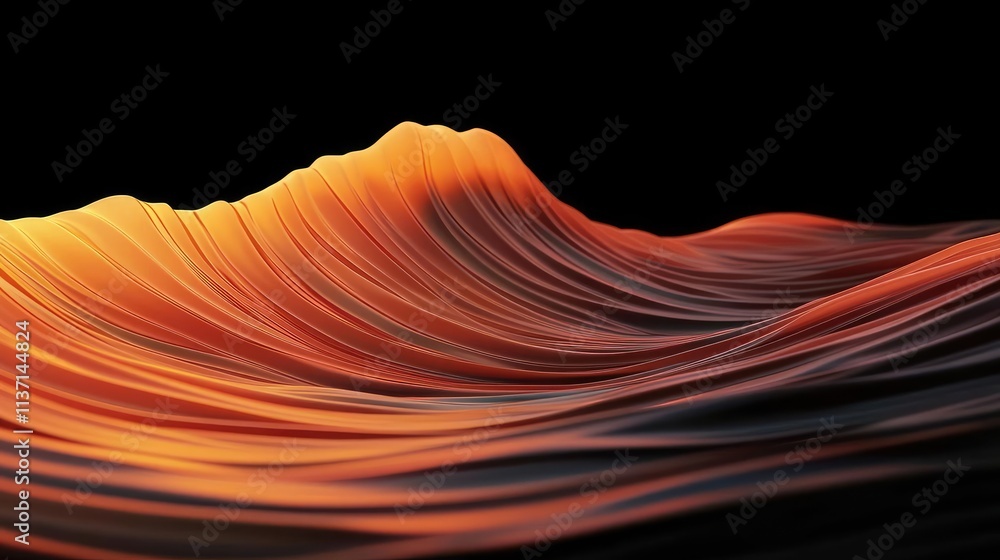 Poster wave abstract background idea. abstract wave formation with vibrant colors creates a dynamic visual 