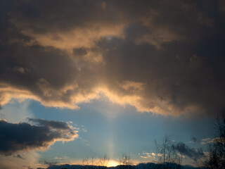 A strange atmospheric phenomenon.
