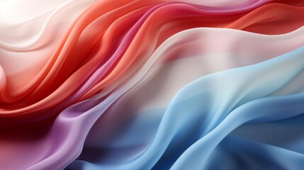 Obraz premium A colorful piece of fabric with a red stripe