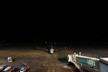暗闇の何もない空港