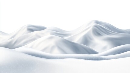 Serene Snowy Landscape with Soft Curves and Light Texture