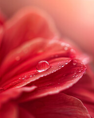 Blossom Flower with dew droplets in close up and detailed, version 31