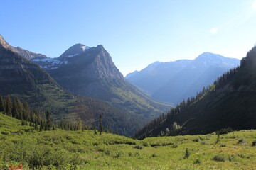 view of the mountains from the mountain