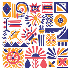 Obraz premium Colorful Abstract Pattern Design for Backgrounds and Art