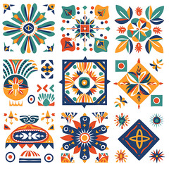 Colorful Geometric Patterns and Designs for Artwork
