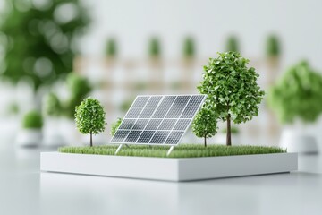 Fototapeta premium Showcase expo futuristic concepts in renewable energy & efficiency