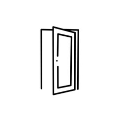 outline of the door