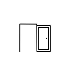 outline of the door