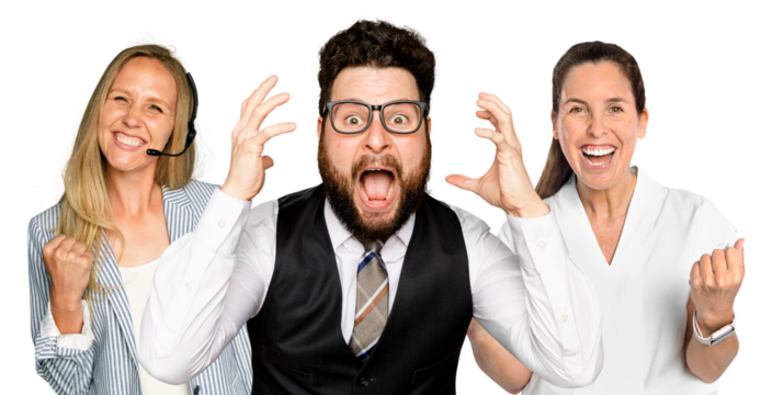 Startup business team png sticker, transparent background