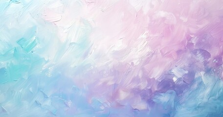 Fototapeta premium Abstract pastel painting with soft gradients and brush strokes.