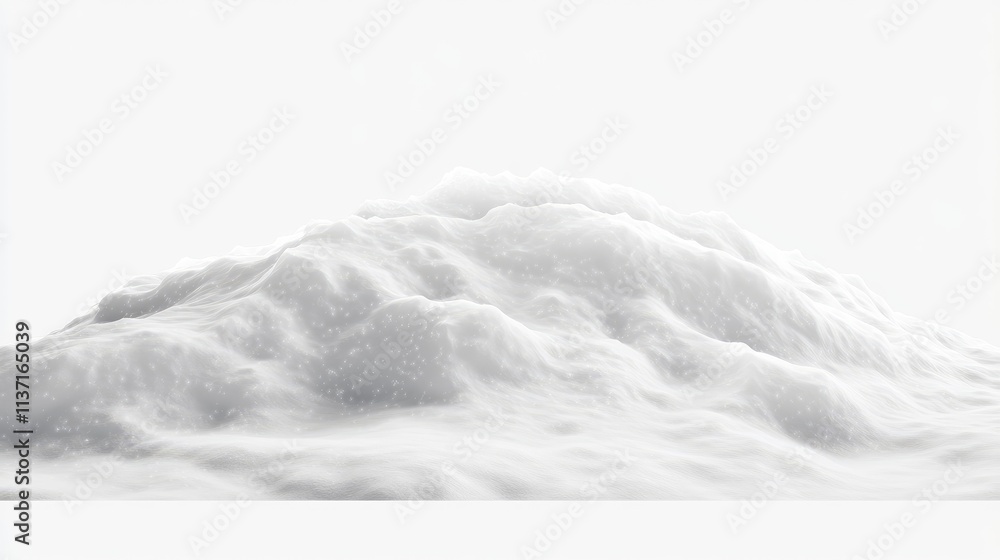 Poster soft white clouds with subtle textures on light background
