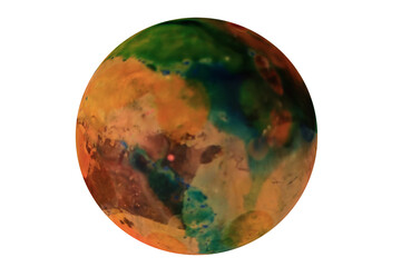 Planets for use in your photos or art images. Made from liquid art using water, paint, soap, oil...