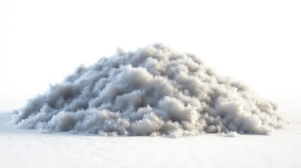 Soft White Cloud-Like Texture Pile on Light Background