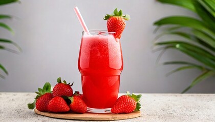 cocktail with strawberry