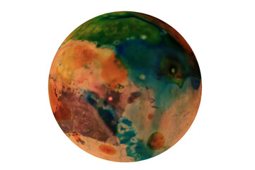 Planets for use in your photos or art images. Made from liquid art using water, paint, soap, oil...