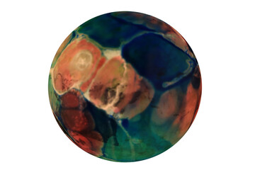 Planets for use in your photos or art images. Made from liquid art using water, paint, soap, oil...