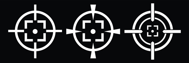 Obraz premium Target icon, goal icon, target icon vector illustration on isolated background eps 10.