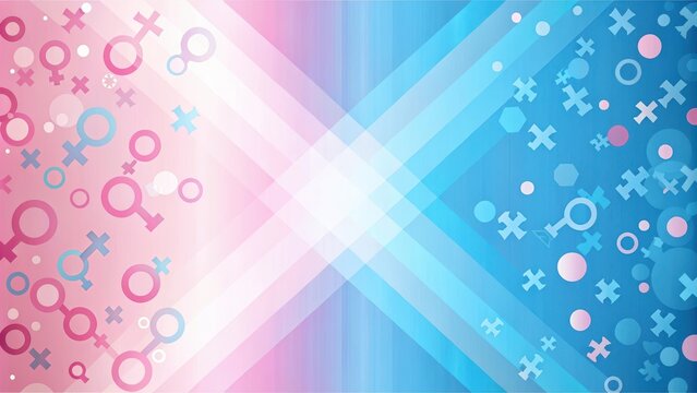 Pink and blue shapes background for Transgender Day of Remembrance , transgender, LGBTQ+, pink, blue, shapes