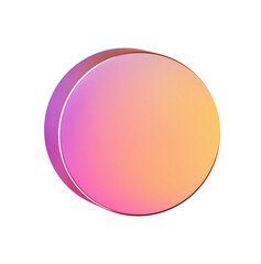 Gradient cylinder shape png sticker, 3D element, transparent background
