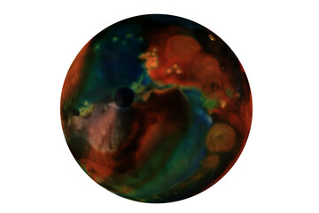 Planets for use in your photos or art images. Made from liquid art using water, paint, soap, oil...