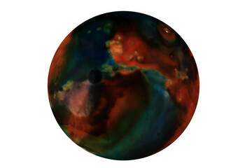 Planets for use in your photos or art images. Made from liquid art using water, paint, soap, oil and inks. Macro photos.