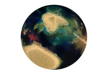 Planets for use in your photos or art images. Made from liquid art using water, paint, soap, oil...