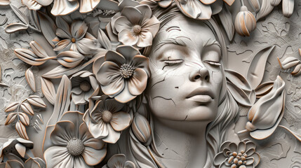 statue of a person in the garden