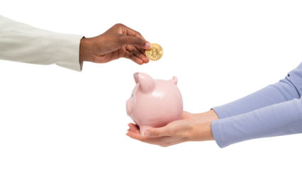 Png Piggy bank finance mockup savings concept