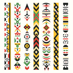 Colorful Tribal Patterns and Designs for Creative Projects