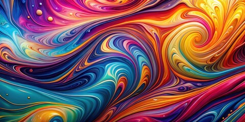 Fluid liquid abstract background with colorful swirling patterns, fluid, liquid, abstract, background, colorful, swirling