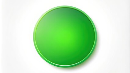 Green gradient circle shape on white background, green, gradient, circle,shape, geometric, abstract, design, sphere, round, shiny