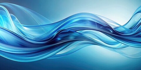 Fototapeta premium Abstract blue swirls with a calming and fluid movement, blue, swirls, abstract, fluid, design, background, artistic, texture