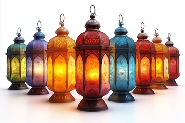 Obraz premium Ramadan Lanterns. Ramadan, Ramadan Kareem, Eid-Ul-Fitr, Islam, Fasting - Activity