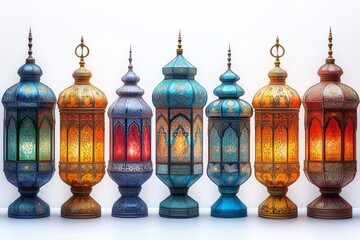 Obraz premium Ramadan Lanterns. Ramadan, Ramadan Kareem, Eid-Ul-Fitr, Islam, Fasting - Activity