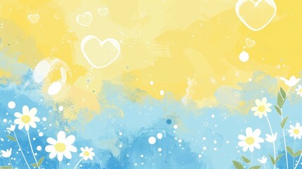 Colorful beautiful flower background with raindrops with Generative AI technology