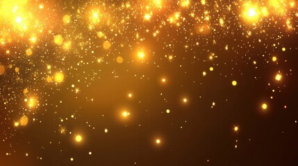Obraz premium Golden Glittering Lights Background