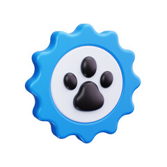 badge 3d Render Icons
