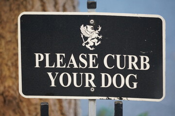 please cured your dog sign