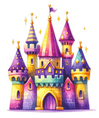 Obraz premium Fantasy Violet-Themed Princess Accessories and Fairytale Elements