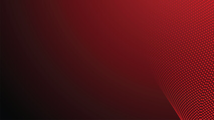 Red gradient with halftone abstract background for backdrop or presentation