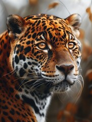Obraz premium Jaguar, Majestic Wild Cat, Forest Predator in Nature