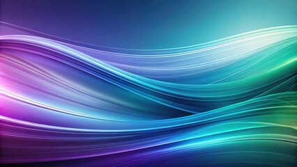 Obraz premium Abstract background with smooth lines in blue, purple, and green colors, abstract, background, smooth, lines, blue, purple
