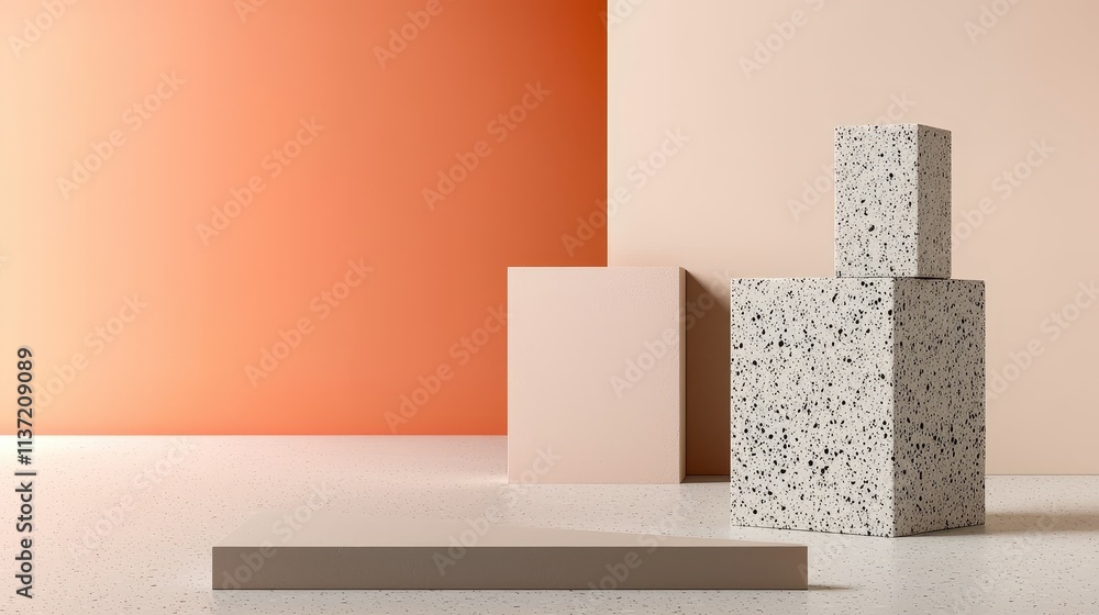 Poster sleek matte box mockup modern studio product display minimalist