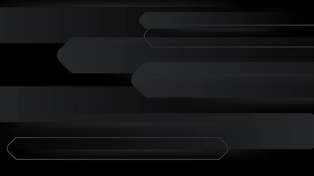 trendy geometric patterns with black and grey shapes in an abstract background seamless 4k video background motion pop art design